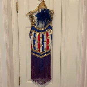 Patriotic Kids Costume with Fringe